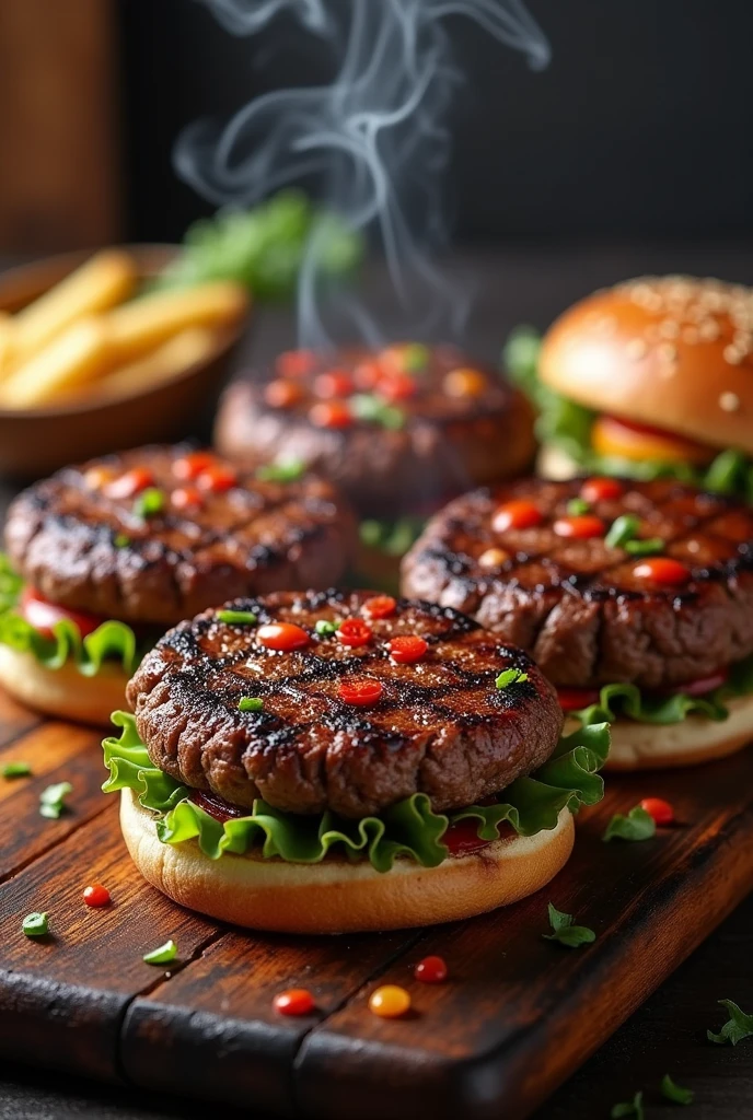 
 charcoal burgers 