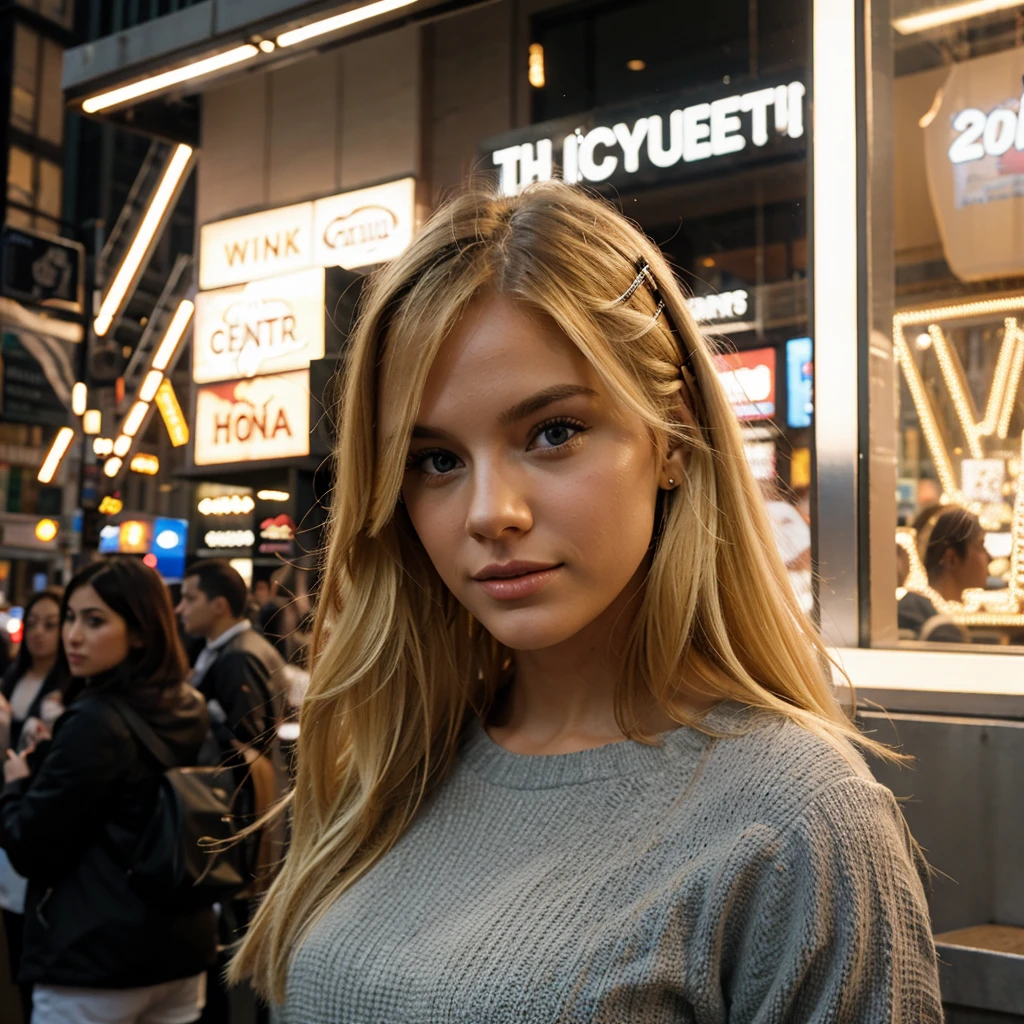 Blonde in New York City