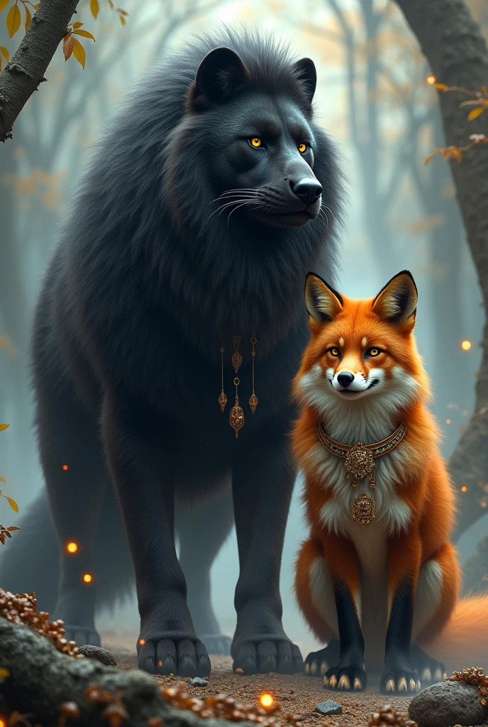 Black royal jucumari and the royal fox 