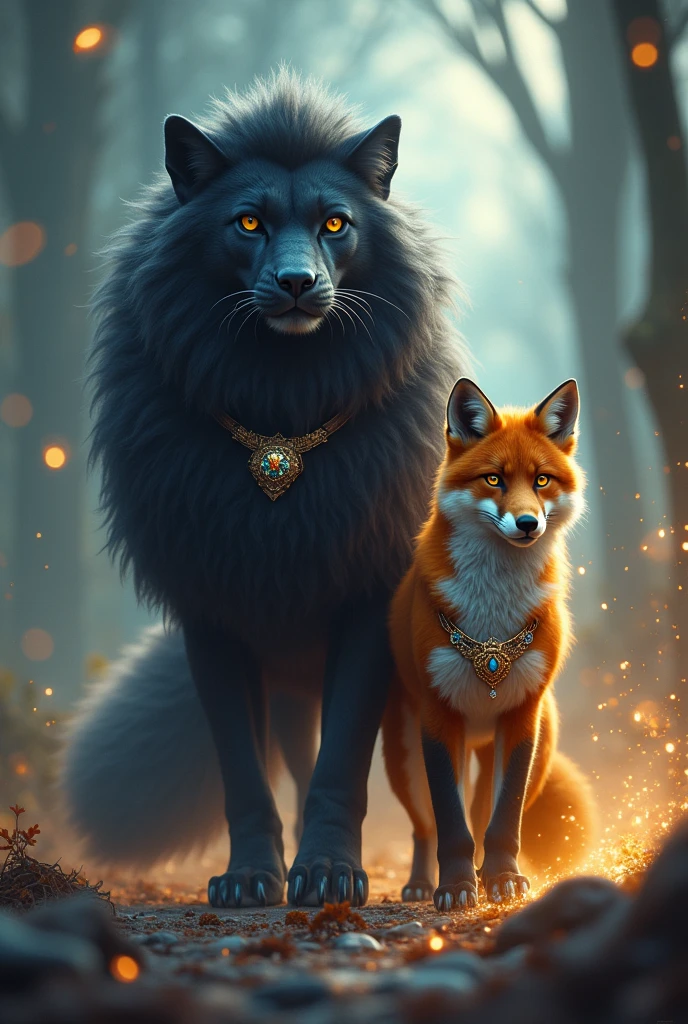 Black royal jucumari and the royal fox 