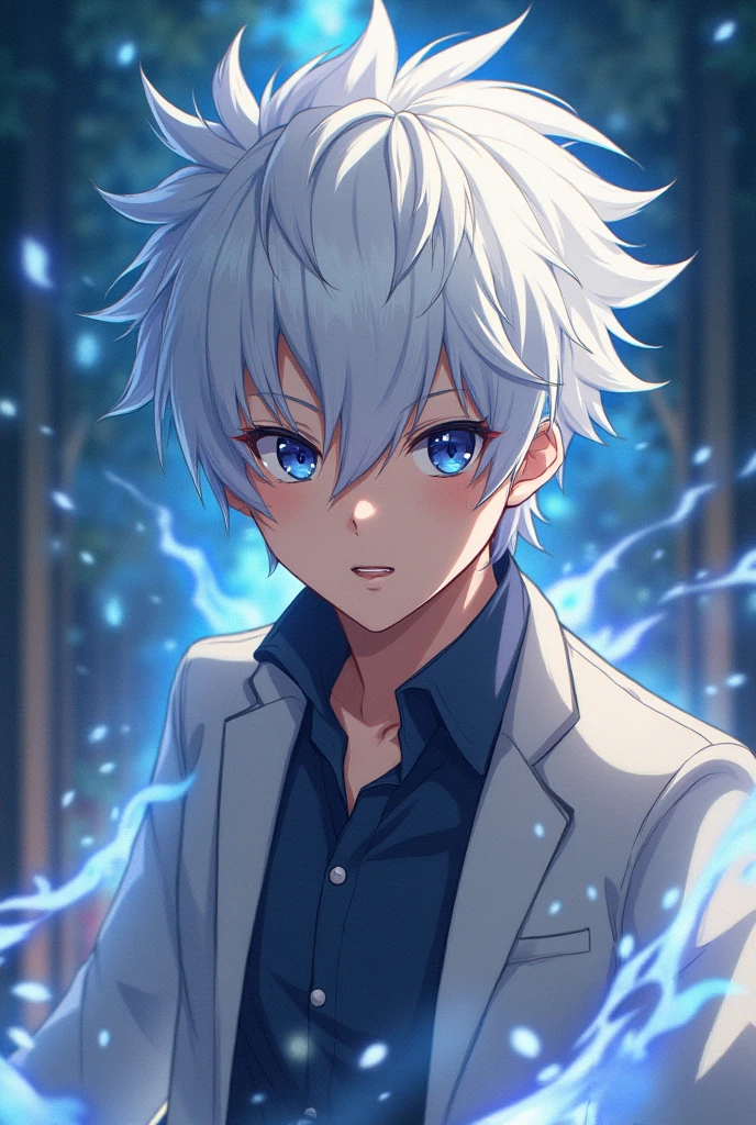 The otaku boy who was leaving home until he was run over and reincarnated in another body with white hair in the form of a child. He saw that he had powers and began to train until he was Now he has the strength of a god at the magic school he was being bullied until he kills the people who were bullying him and brings her back to life a girl with curly black hair He called her to bed, he put his hand on her breasts, she started to moan and then he got her pregnant and he went to another world with her, the end.