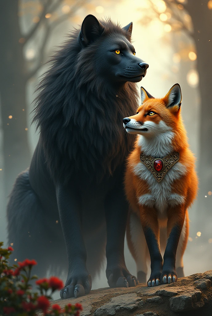 Black royal jucumari and the royal fox 