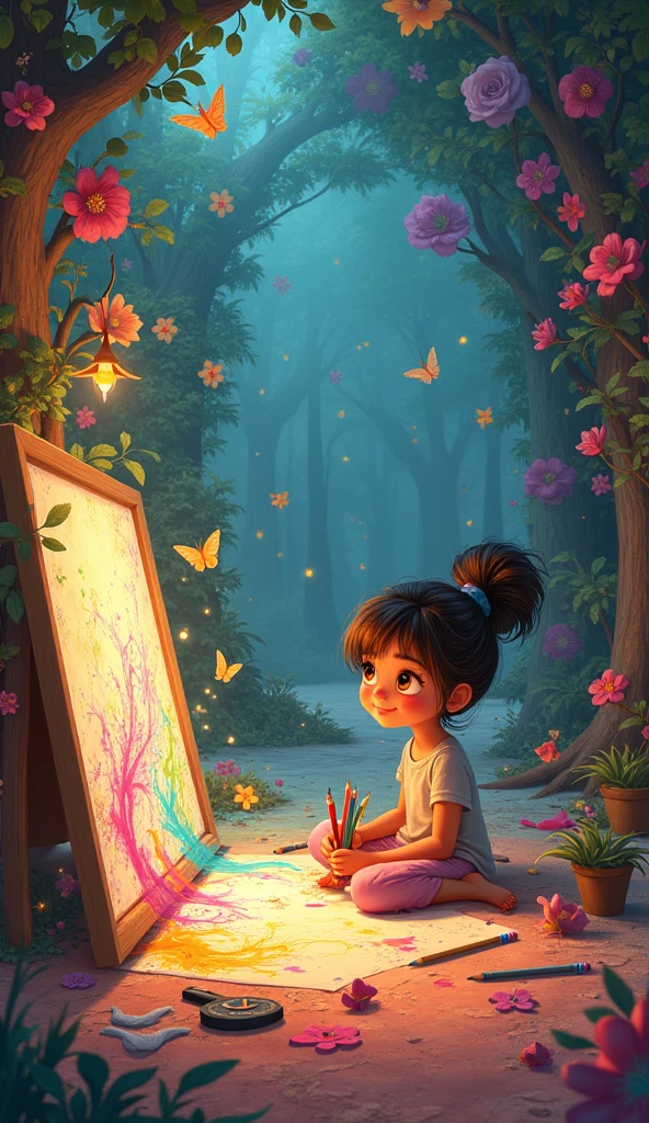 Lola the girl began to draw and, as i did it, His world began to fill with vibrant colors. 