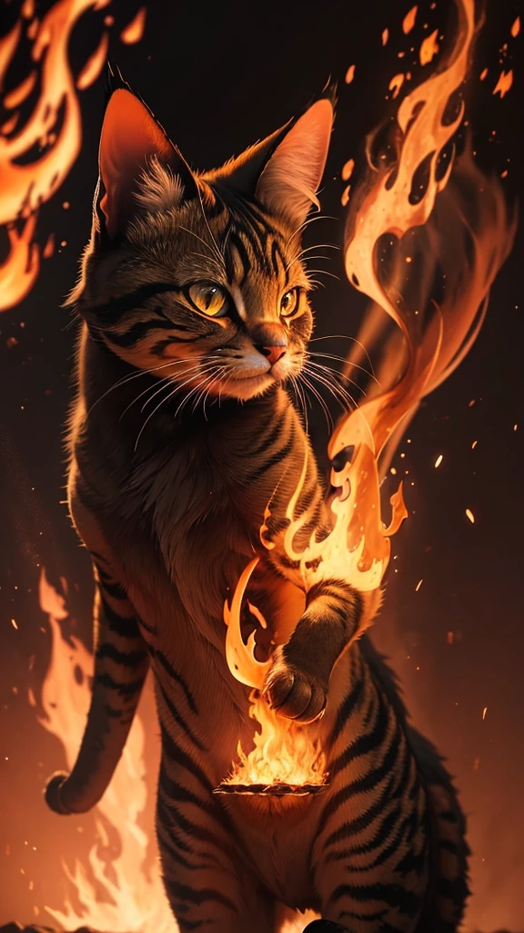 (((fire))) cat