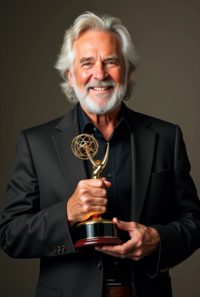 Kenny Rogers  con un trofeo 