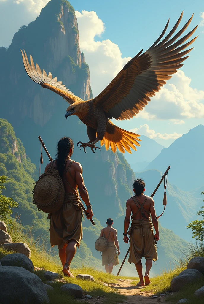 Create a pic where it has Tamil hunters should be written and it should have a eagle pic .The pic should be very very attractive