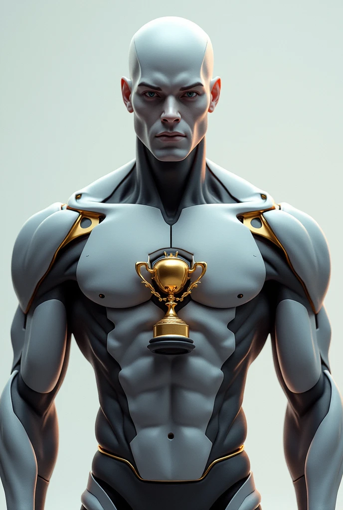 Humanoid chest with a trophy