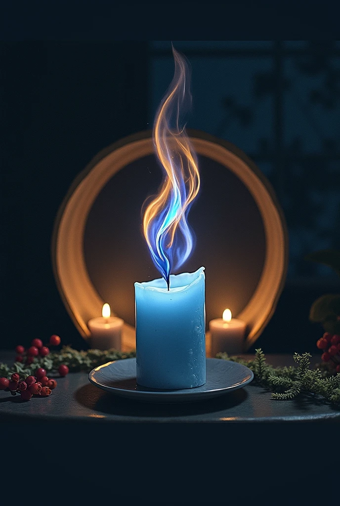 change the colour of the flame of the candle