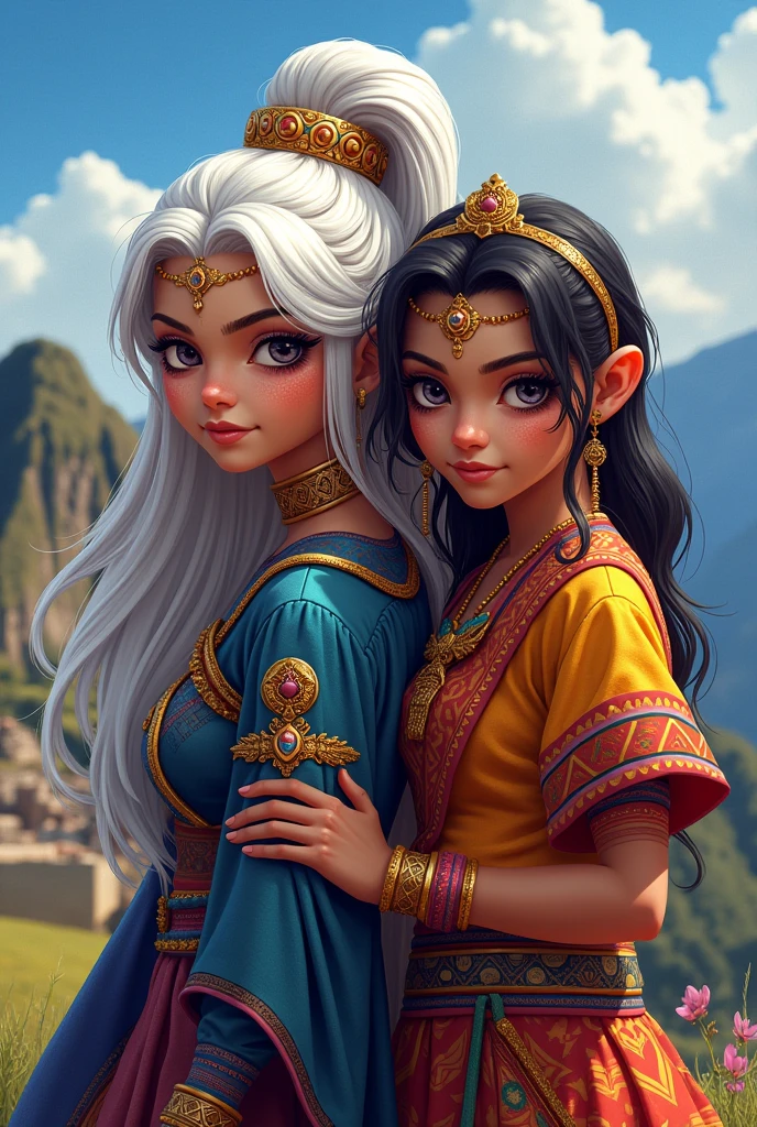 SINDEL (mortal kombat 1) And Ella (Total Dramarama) As Peruvians