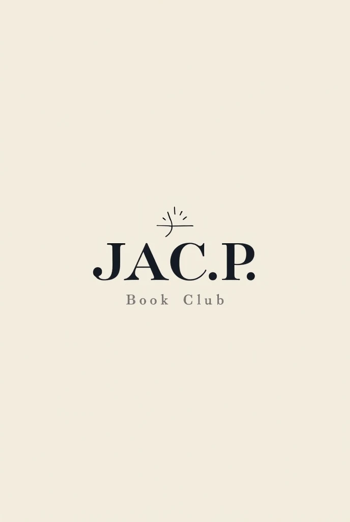 Make a logo written for book club J.a.c.p