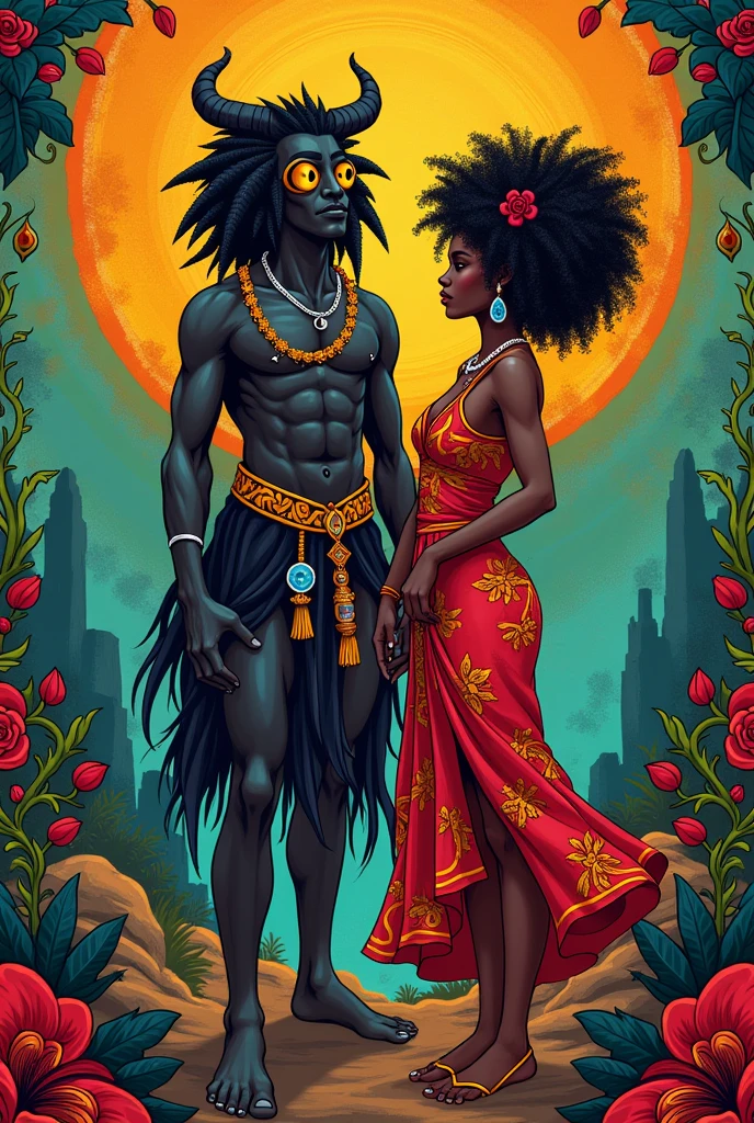 exu and pomba gira in an instagram poster
