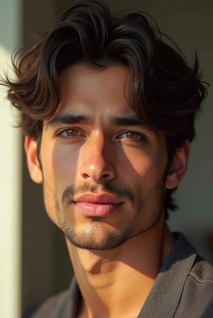 How would Aishwarya Rai bacchan and Hrithik roshan's kids would look like male age 22 more realistic