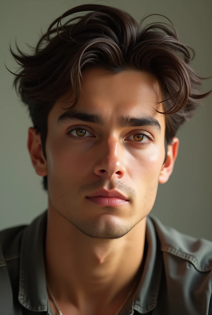 How would Aishwarya Rai bacchan and Hrithik roshan's kids would look like male age 22 more realistic younger 

