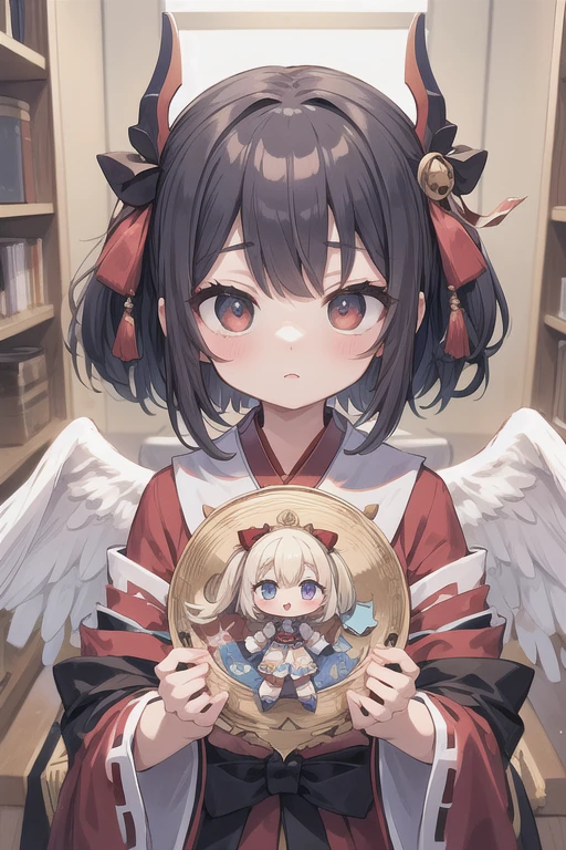 Tengu, Fortuneteller, carnival, Friendly, masterpiece, Stocky, Angelic French doll, ボブヘア, おでこ, Messy hair