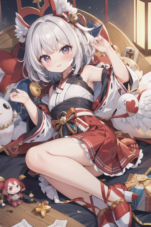 Tengu, Fortuneteller, carnival, Friendly, masterpiece, Stocky, Angelic French doll, ボブヘア, おでこ, Messy hair
