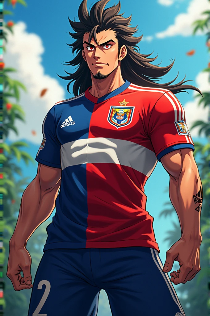 Rengoku with the Costa Rica national team shirt 