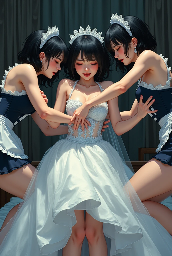 Asian teenage femboy bride gown thong embarrassment anime,forced spanking slapping back view struggling dragging over bed ,two maids short aprons thongs transparent undies grab  , back view, hand spanking slapping ass groping aggressive 
Strapon, in bathroom black man holding whip bend over and smacked 