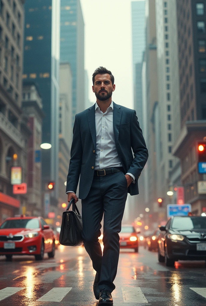 An entrepreneur in a busy working world