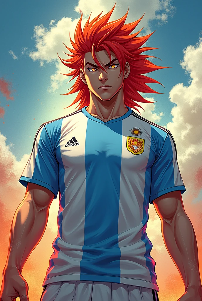 Kyōjurō Rengoku with the Argentine national team shirt