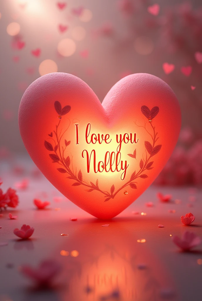 Create a heart that has inside it I love you Nallely 
