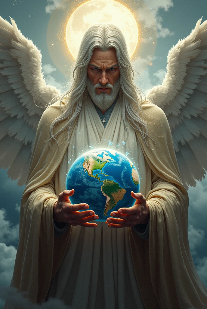 God holding the globe