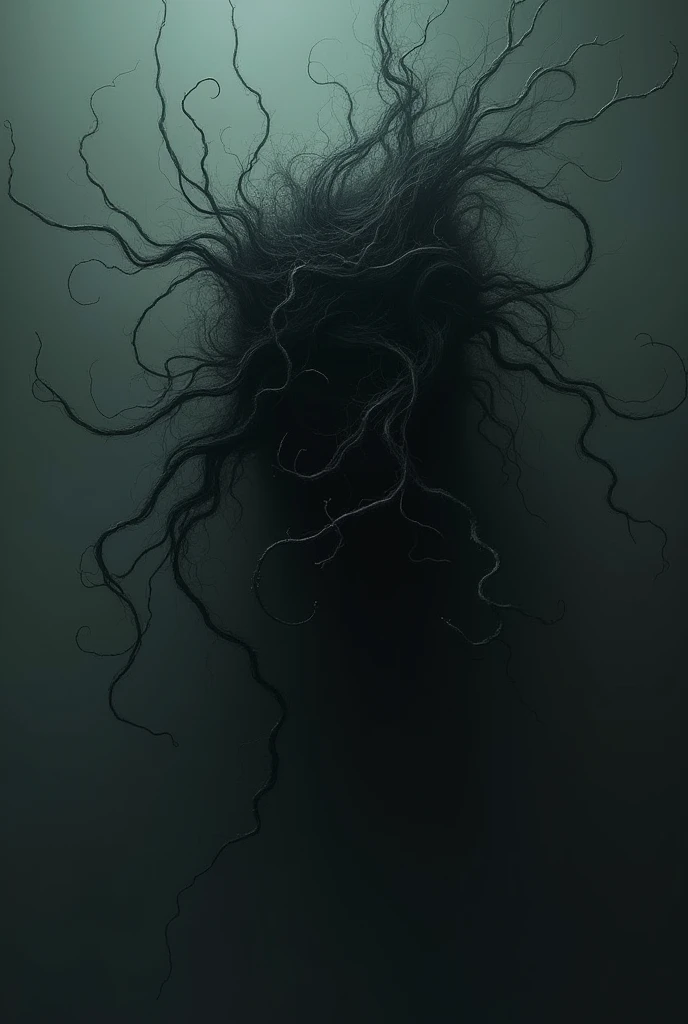 generates an image of creepy hair