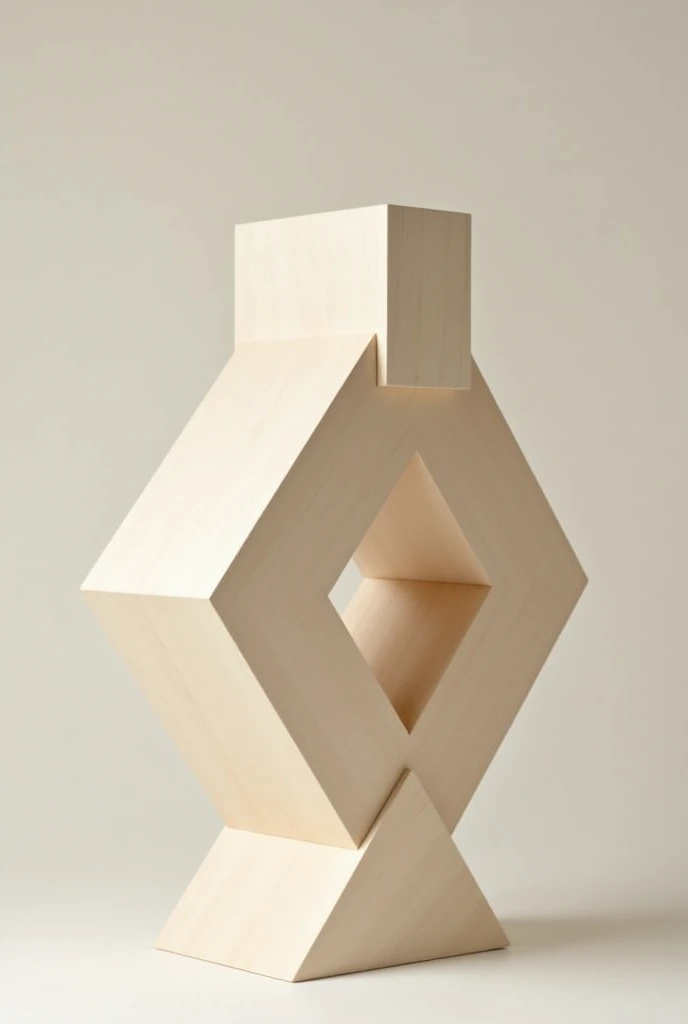Create an abstract structure that represents resistance,Compact, firm, and solid, Inspired by geometric figures and very easy to make with basic carpentry tools,