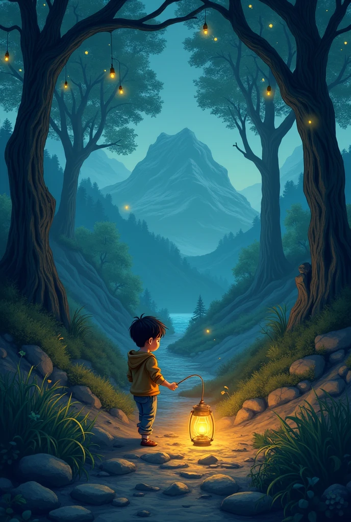 (plusieurs image illustrer)Bien sûr! Voici une courte histoire illustrée :
Dans un petit village niché au creux des montagnes, vivait un jeune garçon nommé Léo. Un jour, en explorant une ancienne forêt, Léo découvrit une mystérieuse lanterne accrochée à un arbre centenaire. La lanterne, bien que vieille, brillait d'une lumière douce et chaleureuse.
Intrigué, Léo s'approcha et la détacha de l'arbre. À l'instant où il la toucha, une voix douce résonna : "Je suis la lanterne magique. Si tu me portes à la plus haute colline avant le lever du soleil, je réaliserai un vœu."
Léo, avec une détermination inébranlable, se mit en route. Il traversa des rivières, escalada des rochers et marcha à travers les bois sombres. La nuit était froide, mais la lanterne éclairait son chemin.