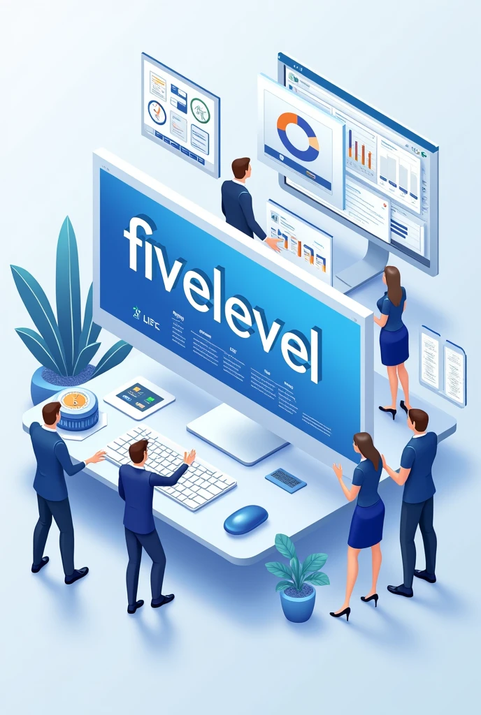 Include the name Fivelevel ERP in the image