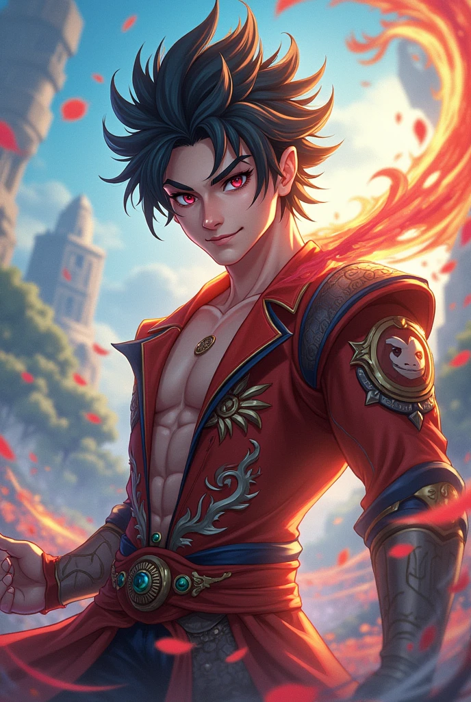 Sun the monkey king of mobile legends turns him into an anime character that looks like a human