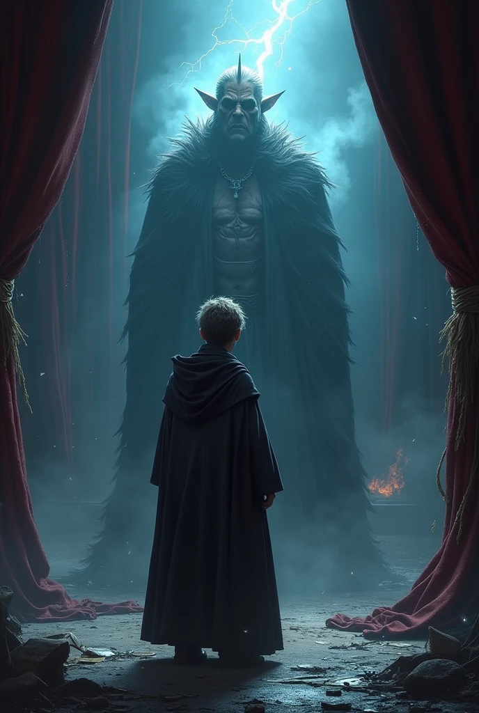 Leo Finds Out_
Leo discovered Malyster's secret. He was using bad magic to do his tricks. Leo knew he had to stop him.