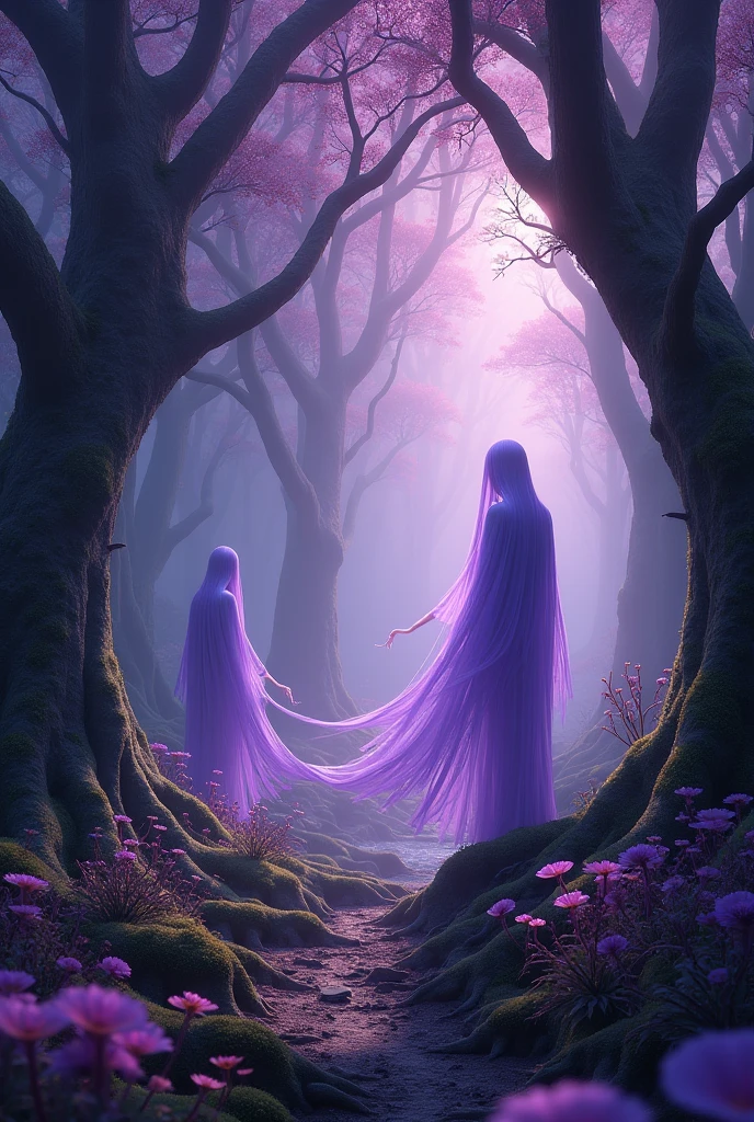 Purple forest