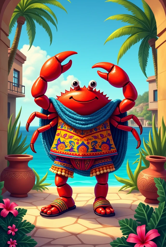 crab dressed in Veracruz clothes