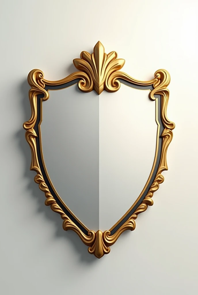 White and gold football shield with the words REAL MADRUGA F.c.