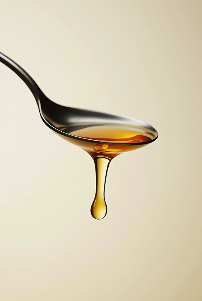 I want a perfect time photography picture of honey drop dripping from steel spoon, not professional