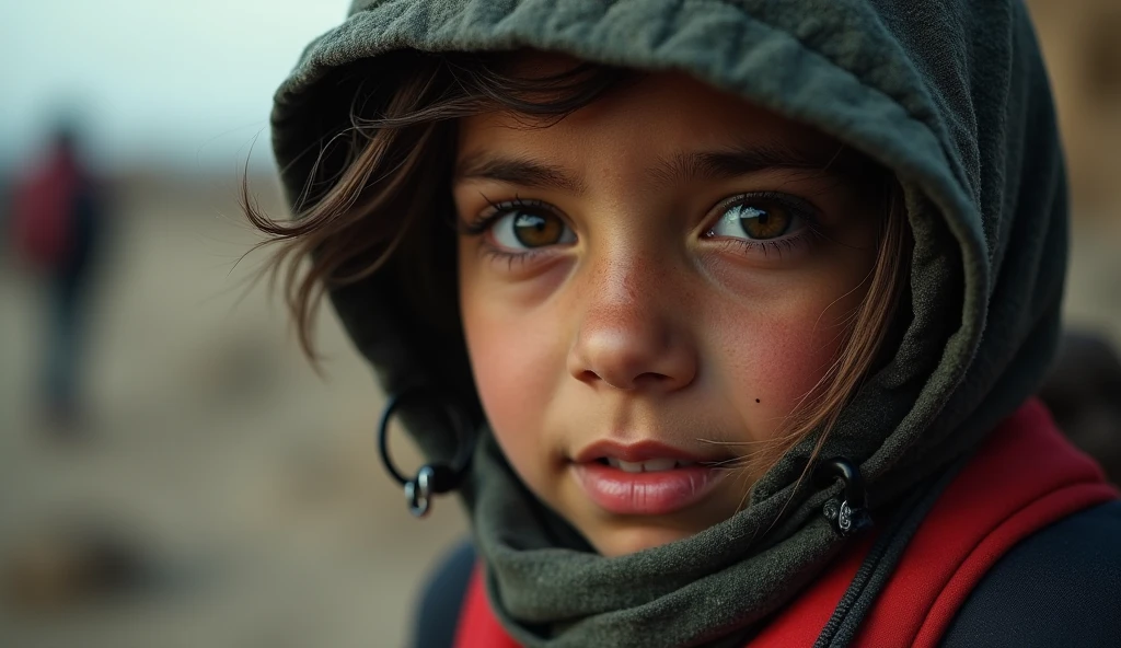 Create close-up images of global crises.