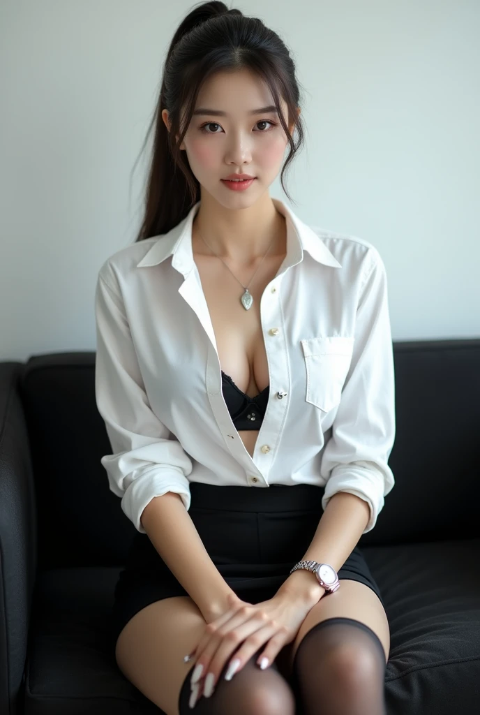 office lady、Evil Depravity、dark、brainwashing、brainwashing装置、Natural hose、Natural stockings、Lace fabric、Shining Legs、Pleated skirt、Mole next to the eye