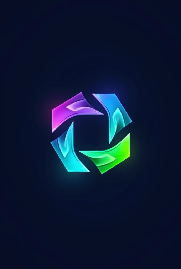 Create a logo for Prosperity Store since 2024 with a purpose that conveys a sense of the future, Innovation and comfort. Design should be clean and modern, incorporating elements that symbolize progress and well-being. colors: Electric Blue: To transmit innovation and technology. neon green: Representing growth and prosperity. vibrant purple: For a touch of sophistication and the future. Branco Neve: To add a clean, modern contrast.