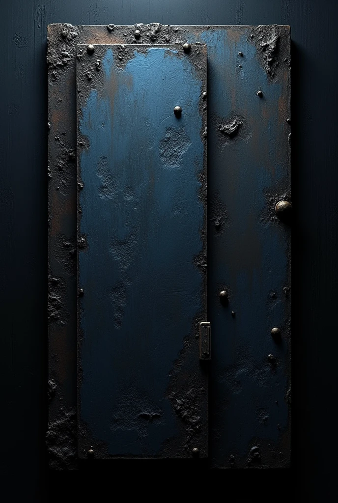Background black texture, metal texture, dark blue, 