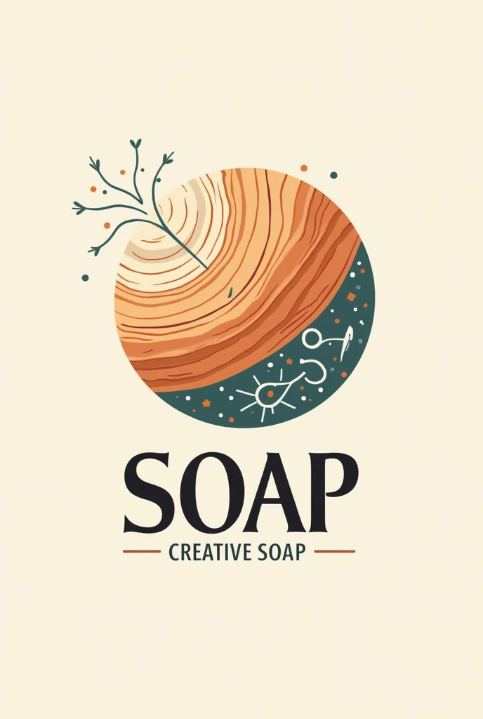 I want you to create a logo for me for tik Tok but I want that logo to be based on soap creativity and craftsmanship and now after taking out the logo as a title I want it to say creative soap in Spanish