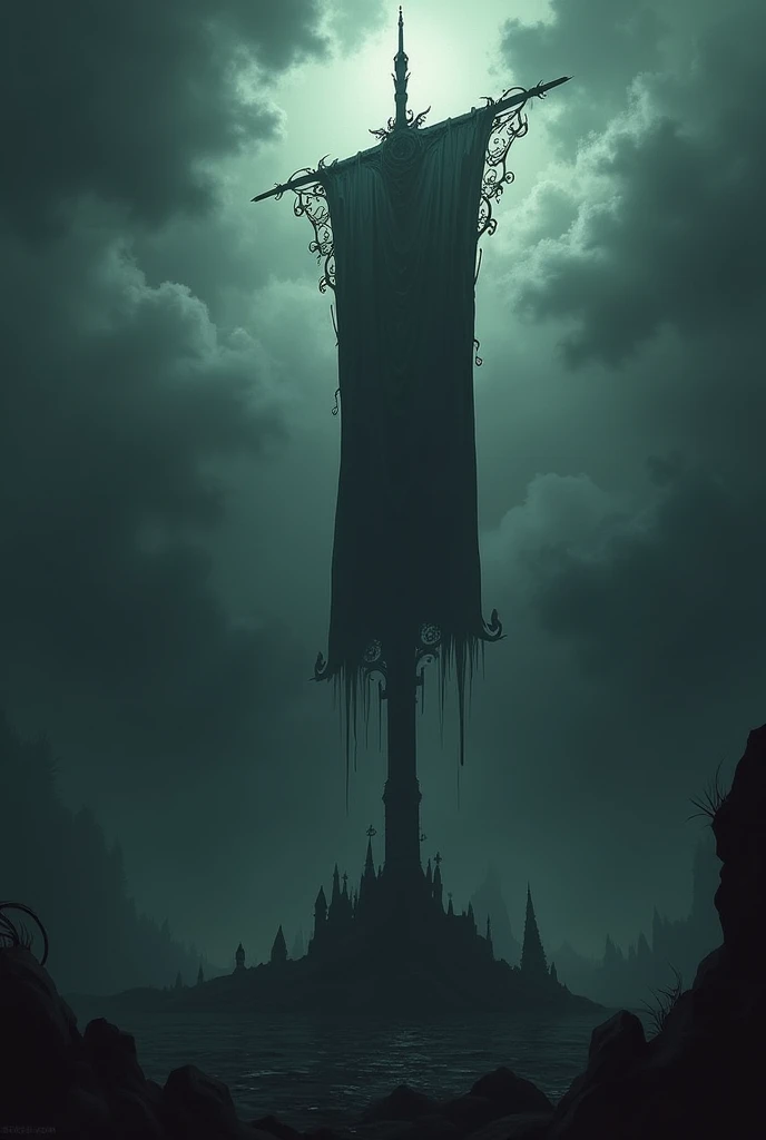 Scary very big flagpole