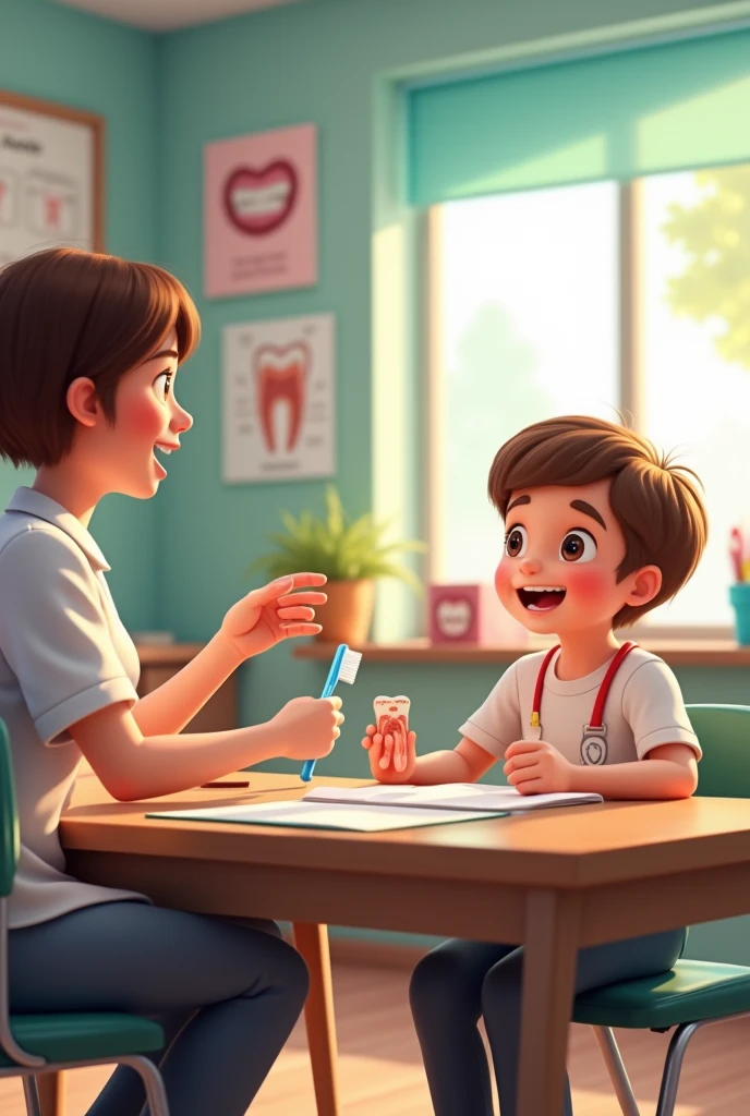 s learning about oral health