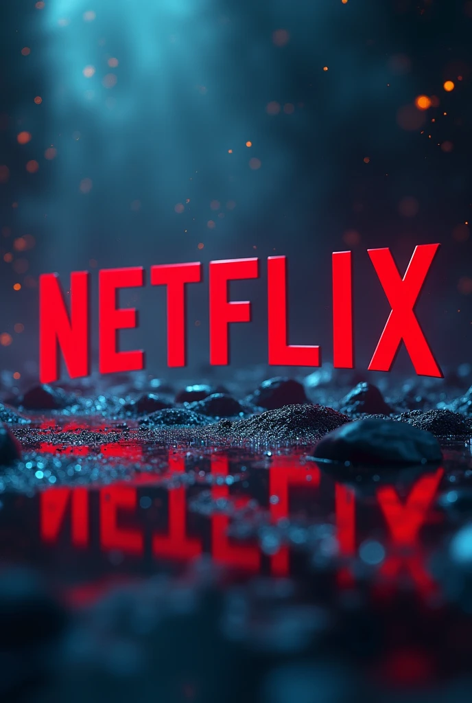 Image with the Netflix logo written Netflix from shopee