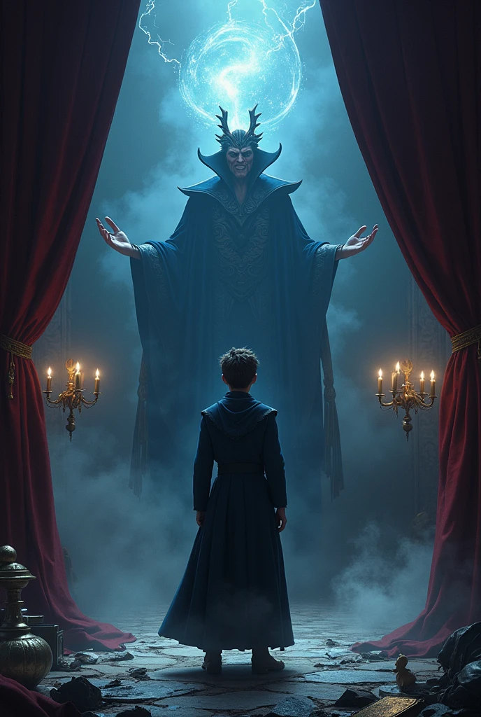 Leo Finds Out_
Leo discovered Malyster's secret. He was using bad magic to do his tricks. Leo knew he had to stop him.