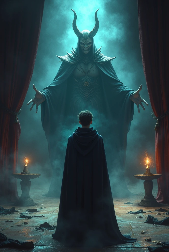 Leo Finds Out_
Leo discovered Malyster's secret. He was using bad magic to do his tricks. Leo knew he had to stop him.