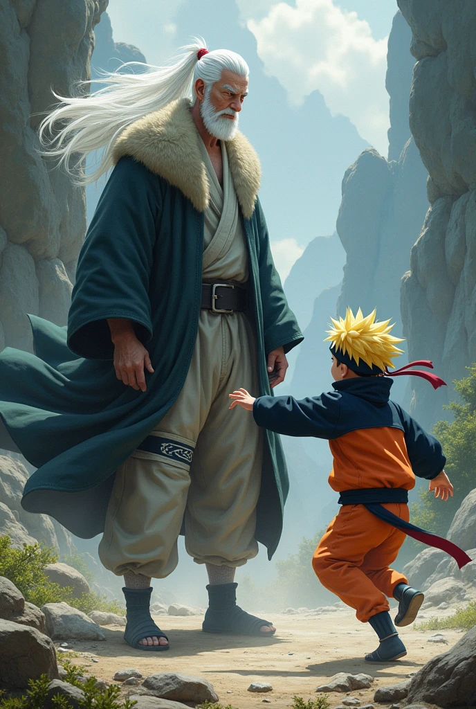 Jiraiya and Naruto