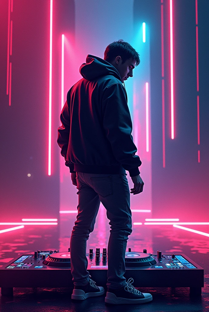 Create an image to put on the cover of the musical production NOT TO ME remix made by a DJ