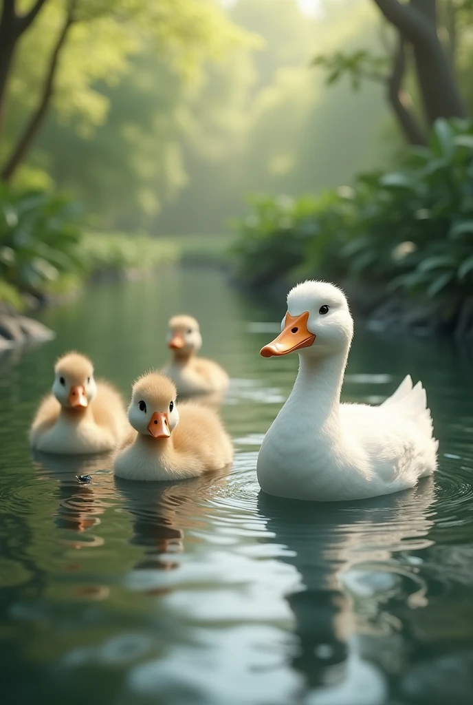previous drawing but change the yellow duck to white