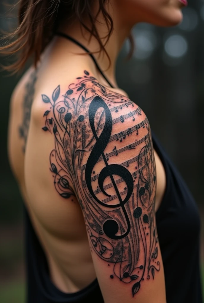 Create a musical tattoo 