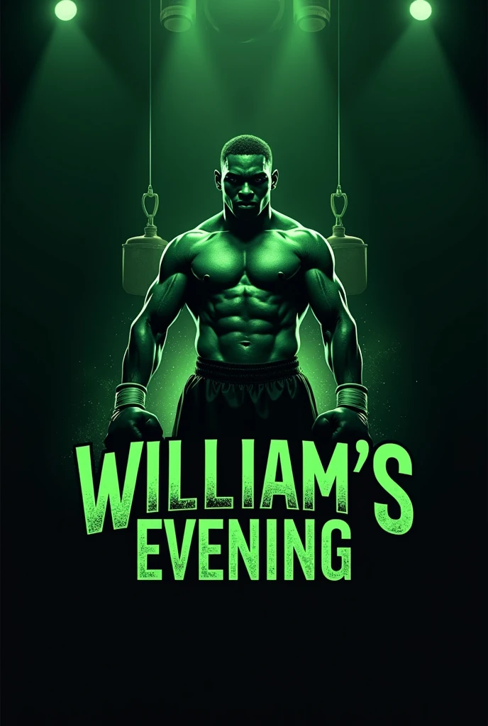 logo of a boxing tournament that has as its title "William&#39;s evening" (suspended, green color)